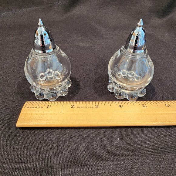 Imperial Glass Candlewick Sugar,Creamer Tray Set Includes Salt and Peppe… - Picture 9 of 13